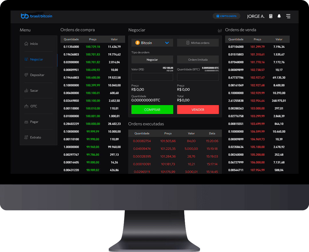Plataforma Básica de Negociação TrendCoin