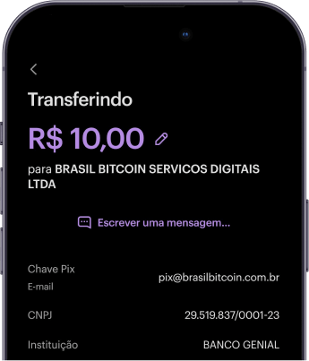Inserindo o valor desejado