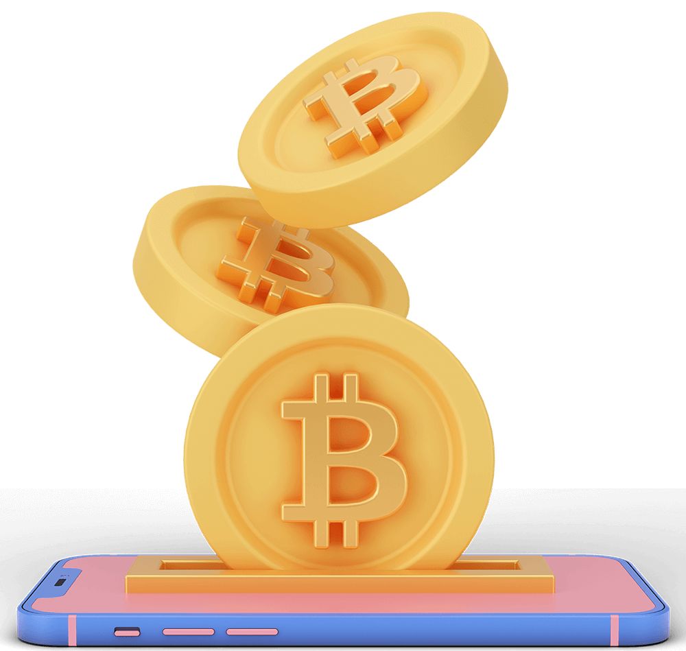 Bitcoins sendo guardados