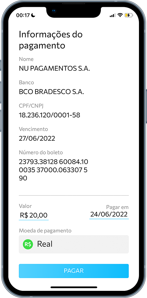 Aplicativo Pagamento de Boletos Criptomoedas